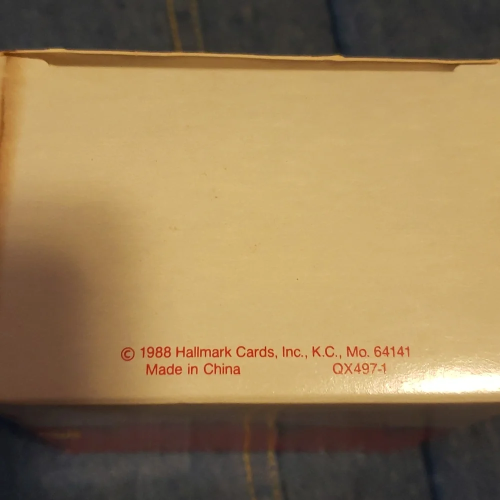Hallmark 1988 Old Fashioned Schoolhouse Wooden Holiday Christmas Ornament